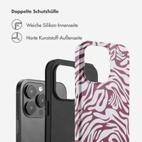 Selencia Vivid Tough Back Cover für das iPhone 14 Pro Max - Trippy Swirl Dark Rose