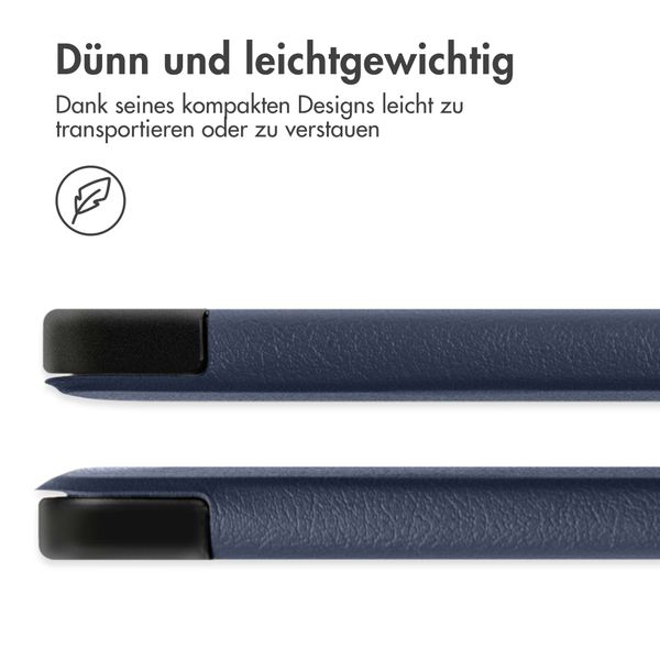 imoshion Trifold Klapphülle für das iPad 11 (2025) 11 Zoll / iPad 10 (2022) 10.9 Zoll - Dunkelblau