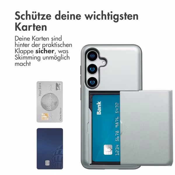imoshion Backcover mit Kartenfach Samsung Galaxy S25 Plus - Grün