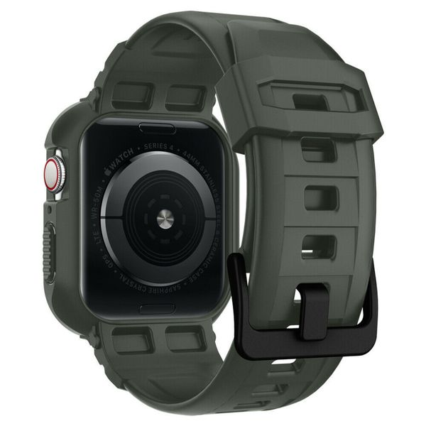 Spigen Rugged Armor™ Pro Hülle für Apple Watch 44 mm / 45 mm - Grün
