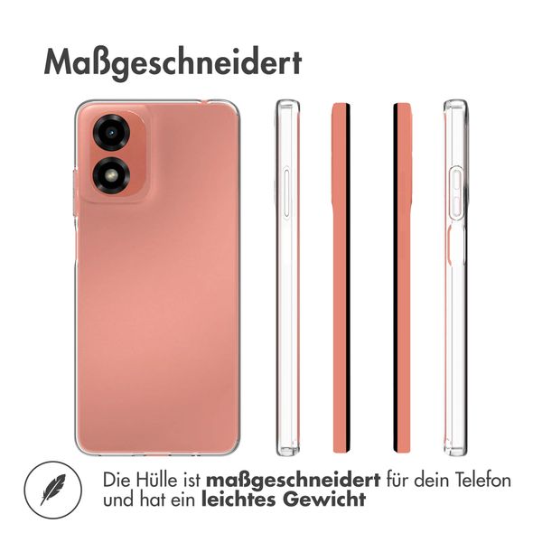 Accezz TPU Clear Cover für das Motorola Moto G24 / G04 - Transparent