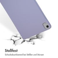 Accezz Liquid Silicone Back Cover mit Stifthalter Apple iPad Air 13 Zoll (2025) M3 / (2024) M2 - Lila