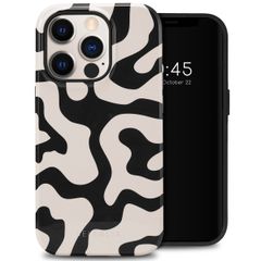 Selencia Vivid Back Cover Apple iPhone 14 Pro - Art Wave Black