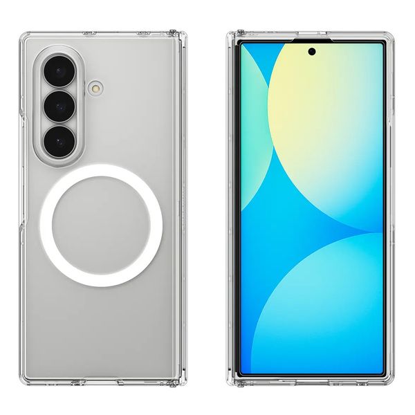 Spigen Ultra Hybrid Pro MagFit Backcover Samsung Galaxy Z Fold 8 - Clear / White