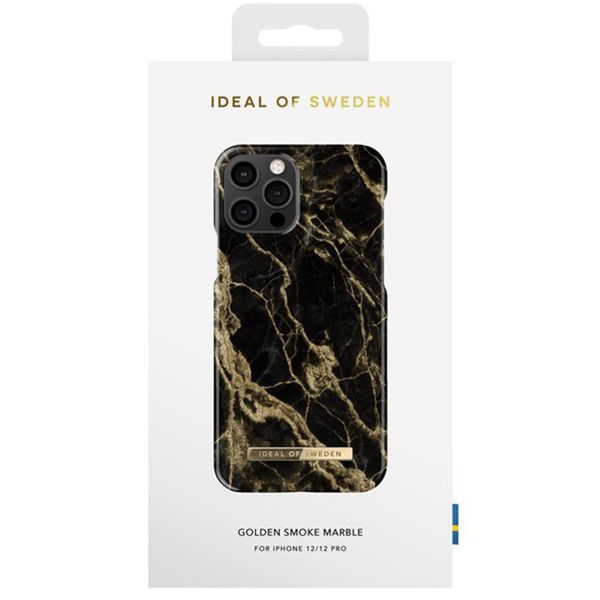 iDeal of Sweden Fashion Back Case Apple iPhone 12 (Pro) - Golden Smoke Marble
