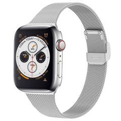 imoshion Milanaise Faltarmband für Apple Watch Series 1 t/m 9 / SE (38/40/41 mm) | Series 10 / 11 (42 mm) - Silber