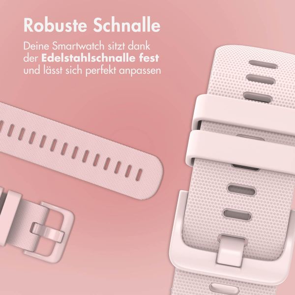 imoshion Sport-Silikonarmband mit Schnalle - Universelle 20 mm Anschluss - Rosa