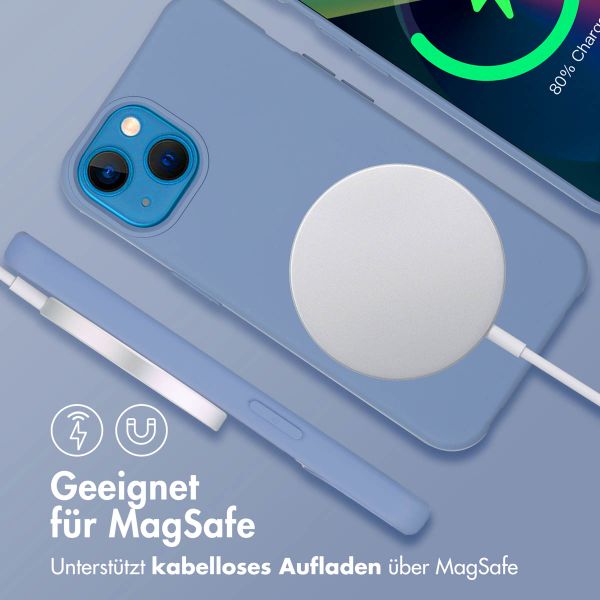 imoshion Color Backcover mit abtrennbarem Band MagSafe für das iPhone 13 - Ash Blue