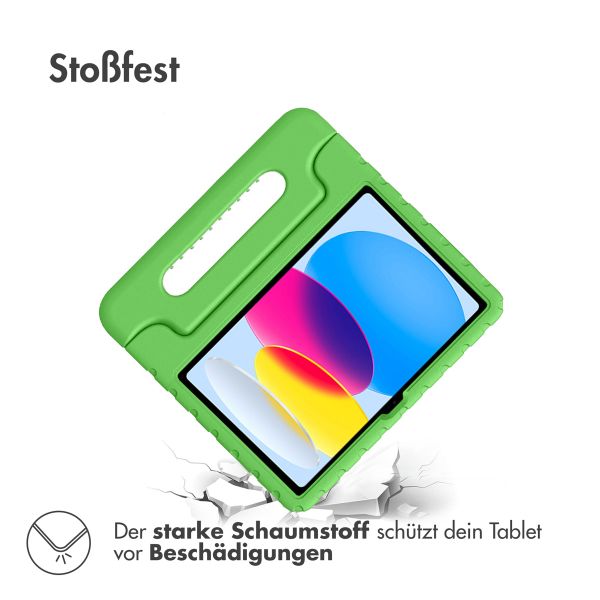 imoshion Schutzhülle mit Handgriff kindersicher für das iPad 11 (2025) 11 Zoll / iPad 10 (2022) 10.9 Zoll - Grün