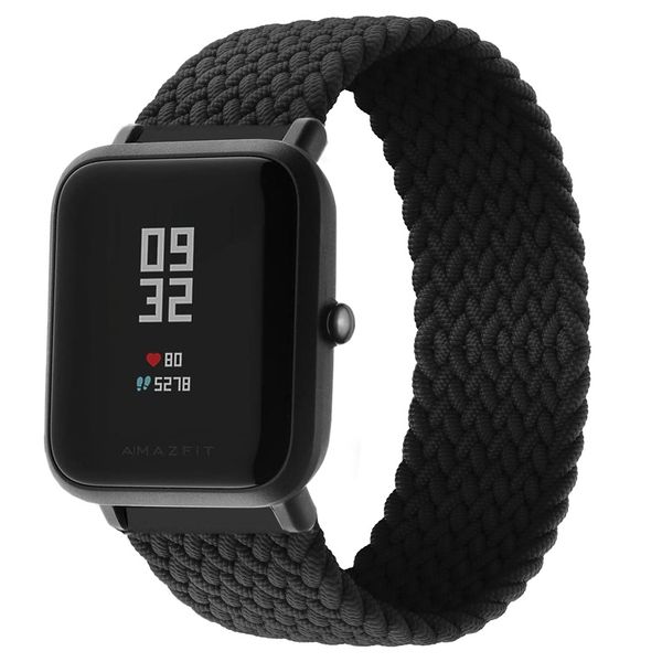 imoshion Geflochtenes Nylon-Armband für die Amazfit GTS / BIP - Schwarz