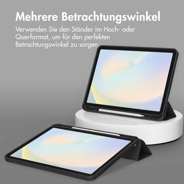 Accezz Smarte Klapphülle aus Silikon Apple iPad Air 13 Zoll (2026) M4 / (2025) M3 / (2024) M2 - Schwarz