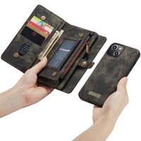 CaseMe Luxuriöse 2-in-1-Portemonnaie-Klapphülle Leder iPhone 13