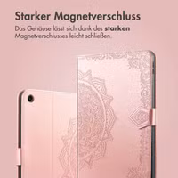 imoshion Mandala Klapphülle Samsung Galaxy Tab A9 Plus - Rose Gold