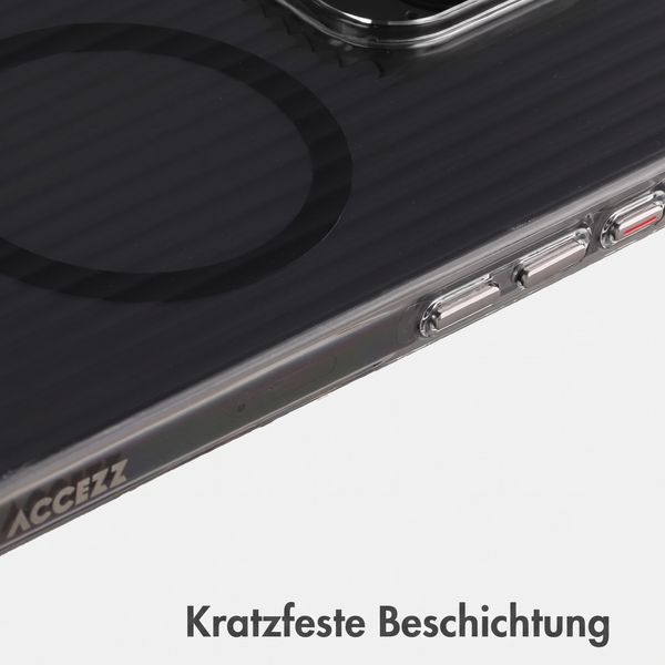 Accezz Lite Backcover mit MagSafe | Fluted | Apple iPhone 16 Pro Max - Schwarz