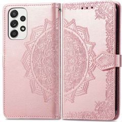 imoshion Mandala Klapphülle für das Samsung Galaxy A33 - Rose Gold