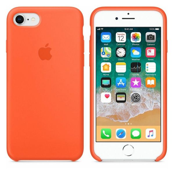 Apple Silikoncase Apple iPhone SE (2022 / 2020) / 8 / 7 - Spicy Orange