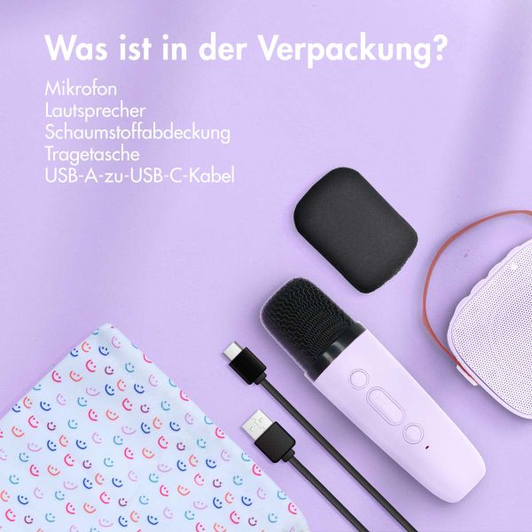 imoshion Kids Karaoke-Set - Lautsprecher und Mikrofon - Lavender Lilac