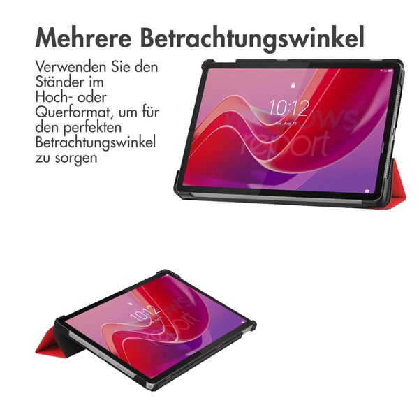 imoshion Trifold Klapphülle für das Lenovo Tab M11 - Rot