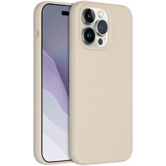 Accezz Liquid Silikoncase für das iPhone 14 Pro Max - Stone