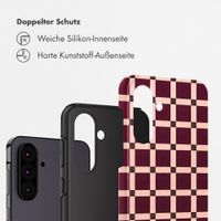 Selencia Vivid Back Cover Samsung Galaxy A36 / A56 - Check This Burgundy