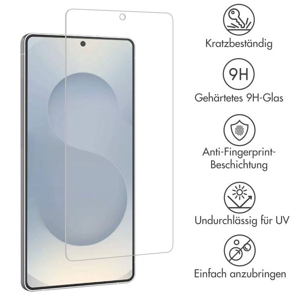 Accezz Screen Protector aus gehärtetem Glas Samsung Galaxy S25 Edge
