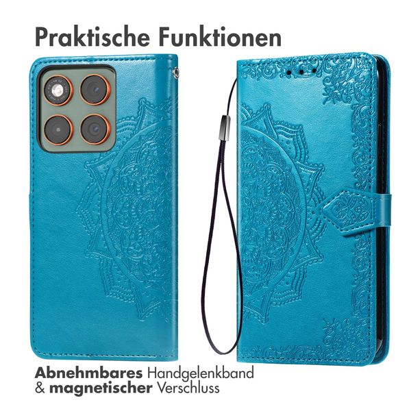 imoshion Mandala Klapphülle Motorola Edge 70 - Türkis