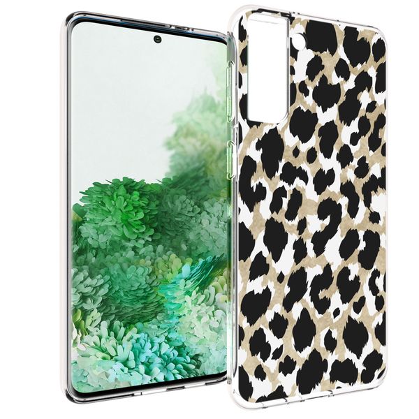 imoshion Design Hülle für das Samsung Galaxy S21 Plus - Leopard / Schwarz