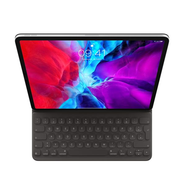 Apple Smart Folio Keyboard Apple iPad Air 13 Zoll (2025) M3 / (2024) M2 / iPad Pro 12.9 (2018/2020/2021/2022) - qwertz - Schwarz