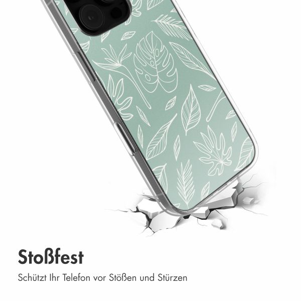 imoshion Design Hülle Apple iPhone 16 Pro - Leaves Line-Art