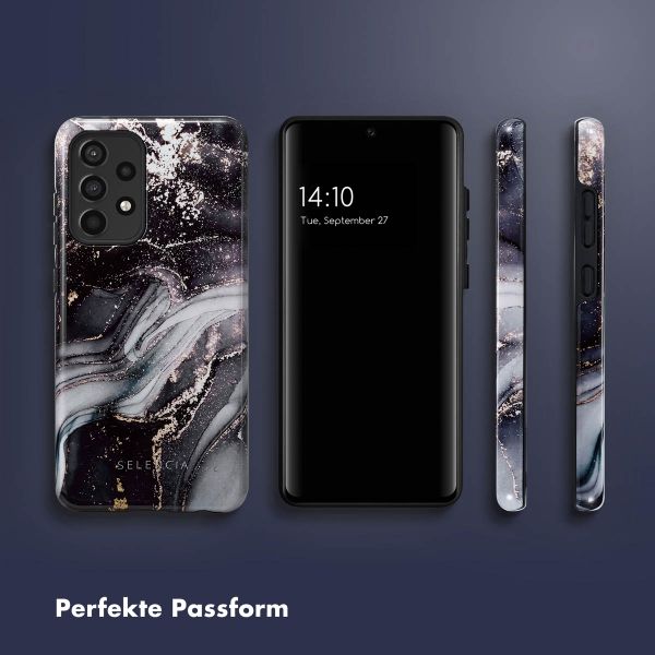 Selencia Vivid Back Cover Samsung Galaxy A52(s) (5G/4G) - Chic Marble Black