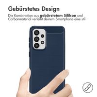 imoshion Brushed Back Cover für das Samsung Galaxy A33 - Dunkelblau