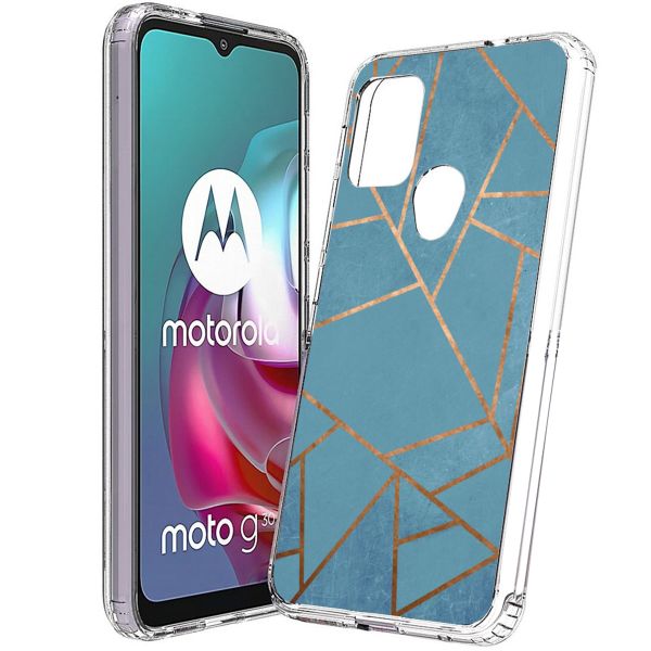 imoshion Design Hülle für das Motorola Moto G30 / G20 / G10 (Power) - Graphic Blue