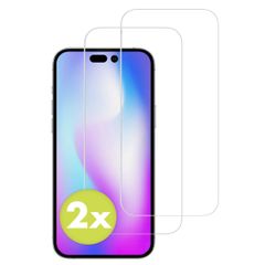 Accezz Displayschutz 2er-pack aus gehärtetem Glas iPhone 14 Pro