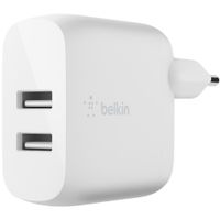 Belkin Boost↑Charge™ ﻿Dual USB Wand-Ladegerät für das iPhone Xr + Lightning Kabel - 24W - Weiß