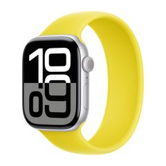 Apple Silikon Solo Loop für  Apple Watch Series 1 - 9 / SE (38/40/41 mm) | Series 10 / 11 (42 mm) - Größe 1 - Star Fruit