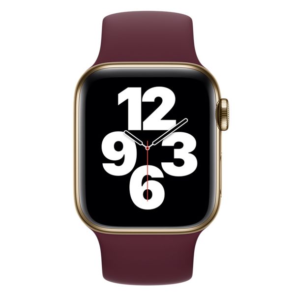 Apple Silikon Solo Loop für  Apple Watch | 44/45/46/49 mm - Größe 10 - Plum