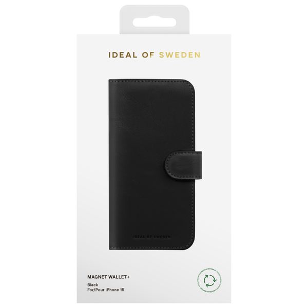 iDeal of Sweden Magnet Wallet+ Klapphülle Apple iPhone 15 - Black