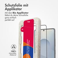 Accezz Vollflächige Schutzfolie aus gehärtetem Glas mit Applikator Samsung Galaxy S25 Edge