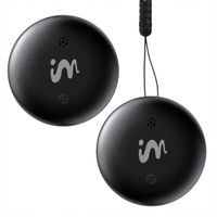 imoshion Wireless Tag - Bluetooth-Tracker für Android - 2 pack - Schwarz