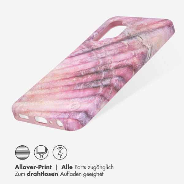 Selencia Aurora Fashion Back Case für das Samsung Galaxy A13 (4G) - ﻿Strapazierfähige Hülle - 100 % recycelt - Ocean Shell Purple