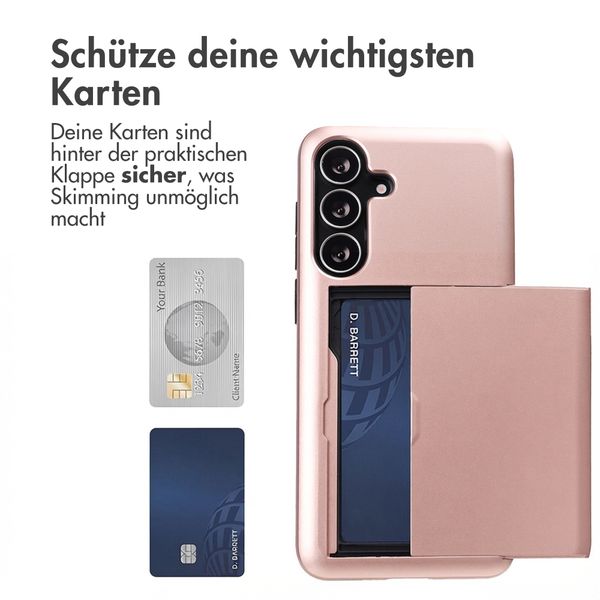 imoshion Backcover mit Kartenfach Samsung Galaxy S25 FE - Rosé gold