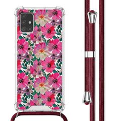 imoshion Design Hülle mit Band für das Samsung Galaxy A51 - Flower Water