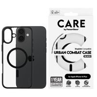 CARE by PanzerGlass Urban Combat Case MagSafe für das iPhone 16 Plus - Schwarz