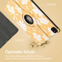 imoshion 360° drehbare Design Klapphülle Apple iPad Pro 12.9 (2018/2020/2021/2022) - Yellow Flowers