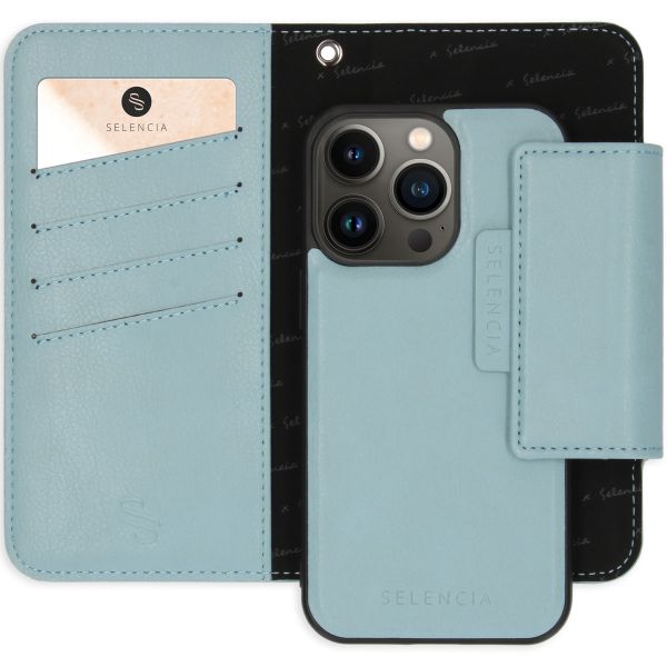 Selencia Klapphülle mit herausnehmbarem Backcover iPhone 13 Pro - Blau