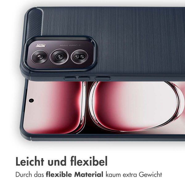 imoshion Brushed Back Cover für das Oppo Reno 12 - Dunkelblau