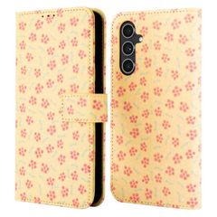 imoshion Design Klapphülle Samsung Galaxy A54 (5G) - Sunny Yellow Petite Flowers