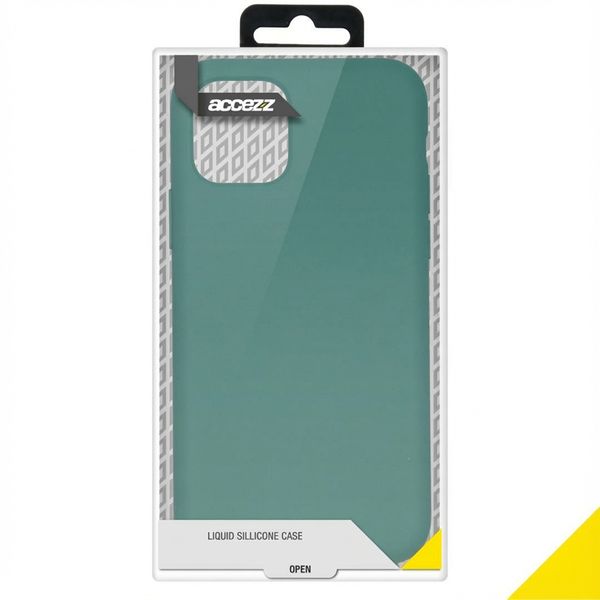 Accezz Liquid Silikoncase Apple iPhone 11 Pro - Dunkelgrün