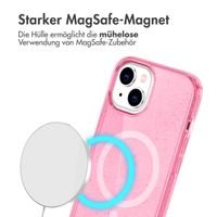 imoshion Sparkle Back Cover mit MagSafe Apple iPhone 14 - Glitzer Rosa