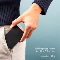 Accezz Kevlar Powerbank 5.000 mAh - MagSafe und Qi2 - Schwarz